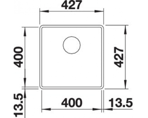 Кухонна мийка Blanco SUBLINE 400-F (523495) темна скеля