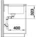 Кухонна мийка Blanco SUBLINE 350/350-U (523575) темна скеля