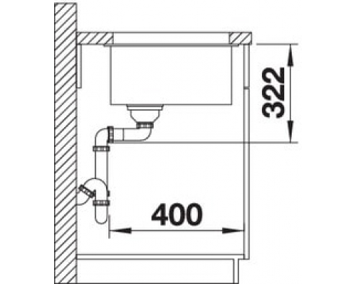 Кухонна мийка Blanco SUBLINE 700-U Level (523545) сірий беж