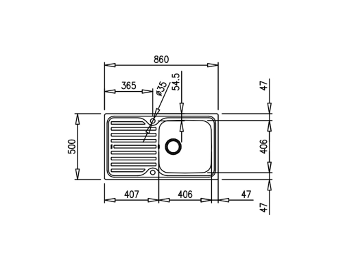 Мийка з нержавіючої сталі Teka Classic 1B 1D  10119056