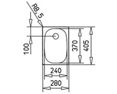 Мийка з нержавіючої сталі Teka Universal E 1B  10132001