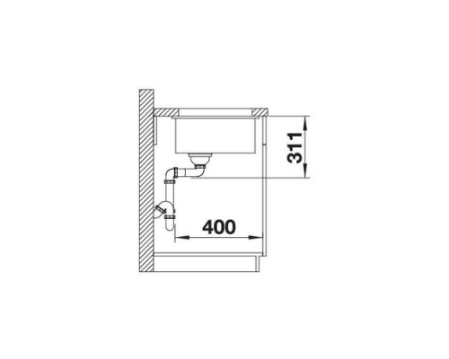 Кухонна мийка Blanco SUBLINE 500-U (523733) глянцевий білий