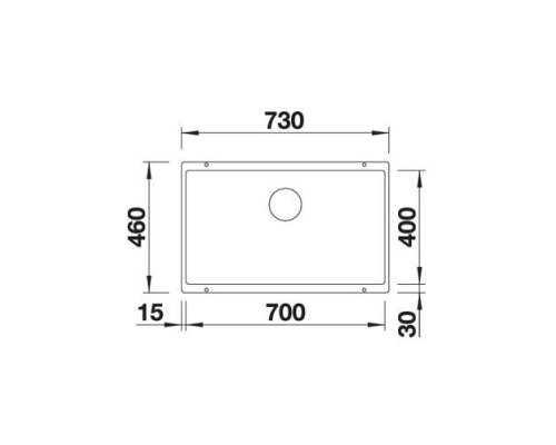 Кухонна мийка Blanco SUBLINE 700-U (523451) кава