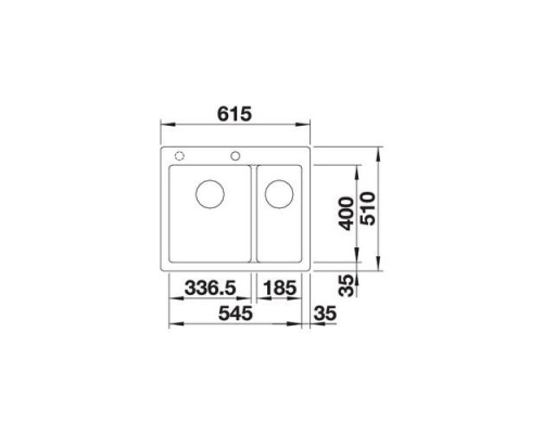 Кухонна мийка Blanco PLEON 6 Split (521693) білий