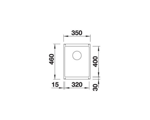 Кухонна мийка Blanco SUBLINE 320-U (523407) темна скеля