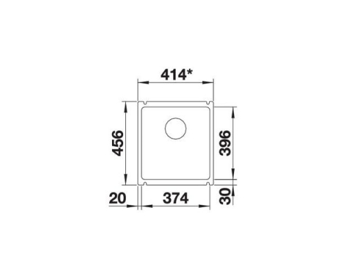 Кухонна мийка Blanco SUBLINE 375-U (523731) базальт