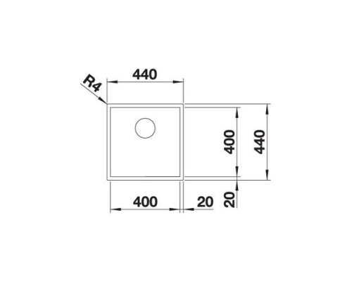 Кухонна мийка Blanco ZEROX 400-U (521558)