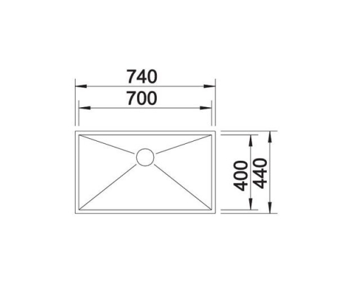 Кухонна мийка Blanco ZEROX 700-U (521593)