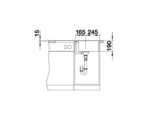 Кухонна мийка Blanco METRA 45 S-F (519088) кава