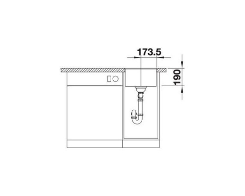 Кухонна мийка Blanco SUBLINE 320-F (523419) білий