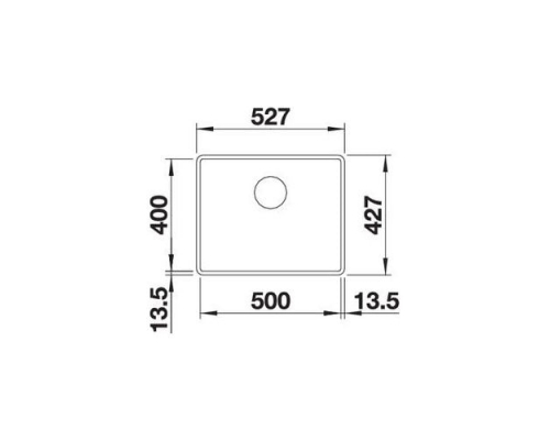 Кухонна мийка Blanco SUBLINE 500-F (523537) кава