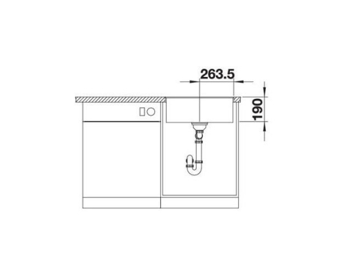 Кухонна мийка Blanco SUBLINE 500-F (523537) кава