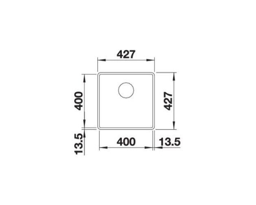 Кухонна мийка Blanco SUBLINE 400-F (523475) антрацит