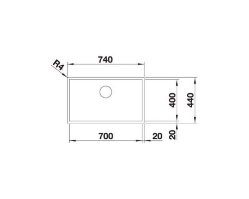 Кухонна мийка Blanco ZEROX 700-IF Durinox (523099)