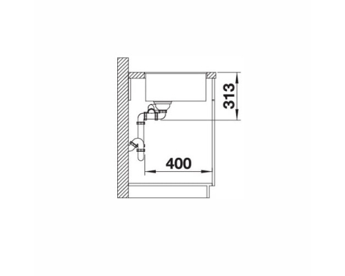 Кухонна мийка Blanco SUBLINE 340/160-F (523568) антрацит