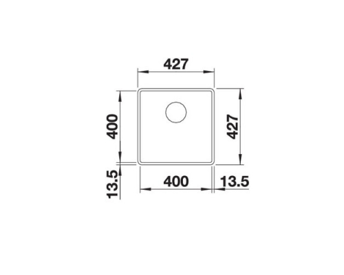 Кухонна мийка Blanco SUBLINE 400-F (523499) кава