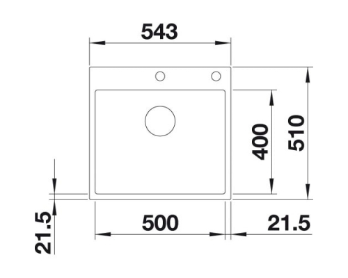 Кухонна мийка Blanco SUBLINE 500-IF/A SteelFrame (524111) антрацит / нержавіюча сталь