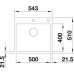 Кухонна мийка Blanco SUBLINE 500-IF/A SteelFrame (524111) антрацит / нержавіюча сталь