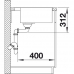 Кухонна мийка Blanco SUBLINE 500-IF/A SteelFrame (524111) антрацит / нержавіюча сталь