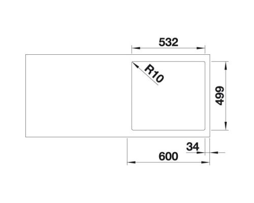 Кухонна мийка Blanco SUBLINE 500-IF/A SteelFrame (524111) антрацит / нержавіюча сталь