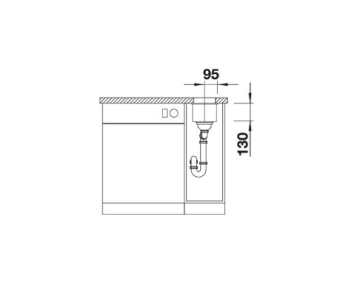 Кухонна мийка Blanco SUBLINE 160-U (523403) сірий беж