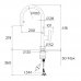 Кухонний змішувач з високим висувним виливом з 2 режимами Teka OVAL 9382  116020016