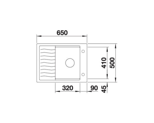 Кухонна мийка Blanco ELON 45S (524823) кава