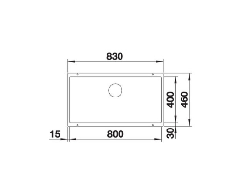 Кухонна мийка Blanco SUBLINE 800-U (523142) темна скеля