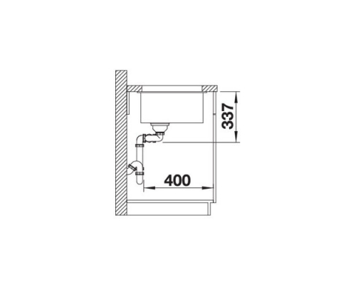 Кухонна мийка Blanco SUBLINE 480/320-U (523585) темна скеля