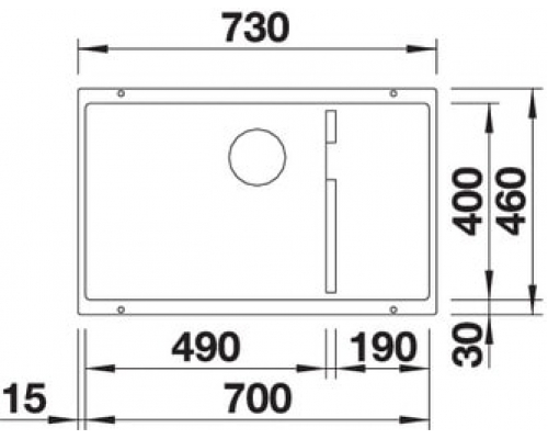 Кухонна мийка Blanco SUBLINE 700-U Level (526004) чорний