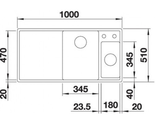 Кухонна мийка Blanco AXIA III 6S (525851) чорний