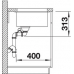 Кухонна мийка Blanco SUBLINE 340/160-U L (525985) чорний