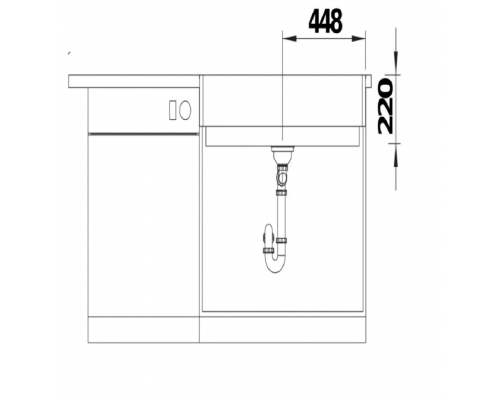 Кухонна мийка Blanco VINTERA XL 9-UF (526102) темна скеля