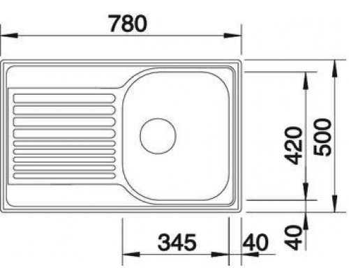 Кухонна мийка Blanco TIPO 45S Compact (513441)