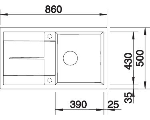 Кухонна мийка Blanco METRA 5S (527109) ніжний білий