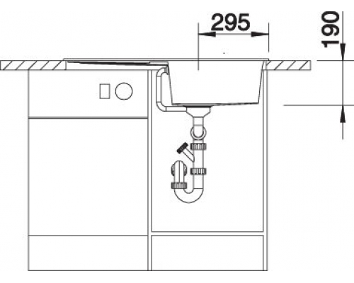 Кухонна мийка Blanco METRA 5S (527109) ніжний білий