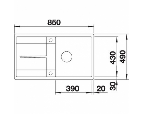 Кухонна мийка Blanco METRA 5 S-F (527111) ніжний білий