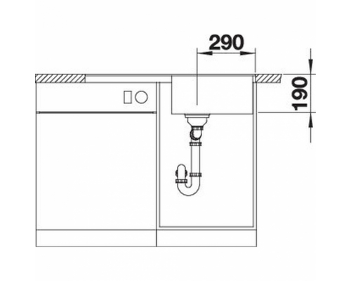 Кухонна мийка Blanco METRA 5 S-F (527111) ніжний білий