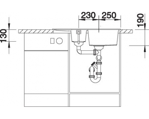 Кухонна мийка Blanco METRA 6S COMPACT (527114) ніжний білий