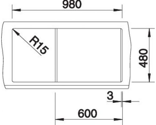 Кухонна мийка Blanco METRA 6S (527116) ніжний білий