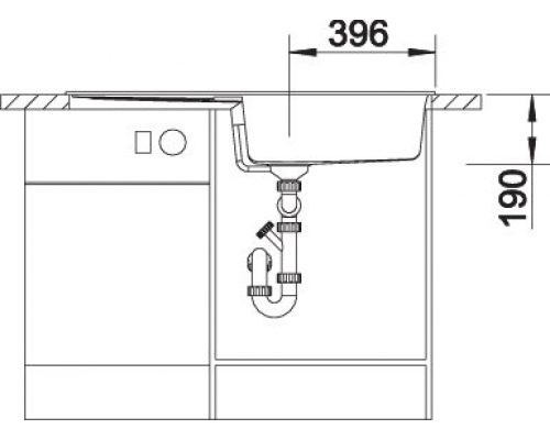 Кухонна мийка Blanco METRA XL 6S (527123) ніжний білий