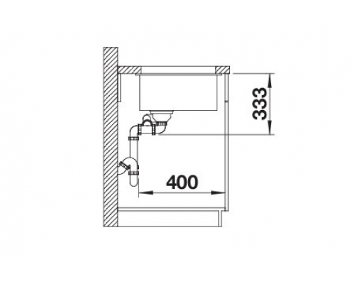 Кухонна мийка Blanco ROTAN 340/160-U (527144) ніжний білий