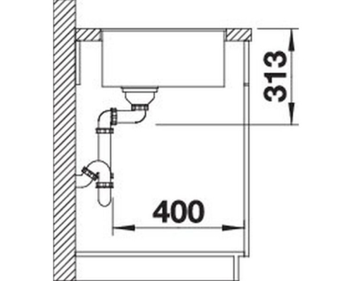 Кухонна мийка Blanco SUBLINE 320-F (527159) ніжний білий