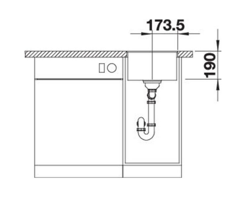 Кухонна мийка Blanco SUBLINE 320-F (527159) ніжний білий