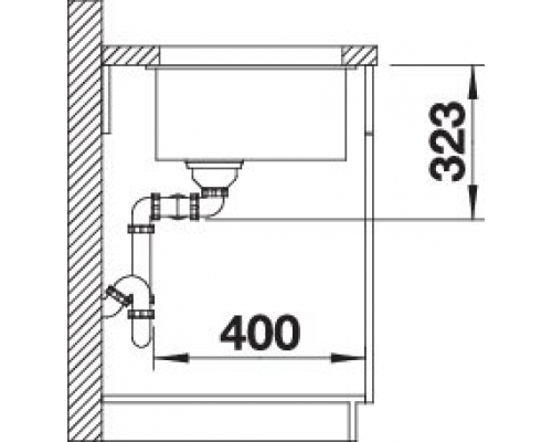 Кухонна мийка Blanco SUBLINE 350/350-U (527164) ніжний білий