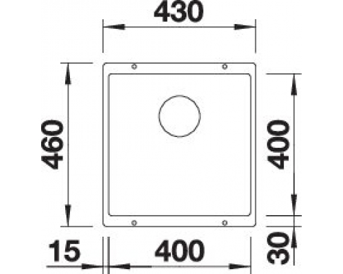 Кухонна мийка Blanco SUBLINE 400-U (527166) ніжний білий