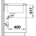 Кухонна мийка Blanco SUBLINE 430/270-U (527167) ніжний білий