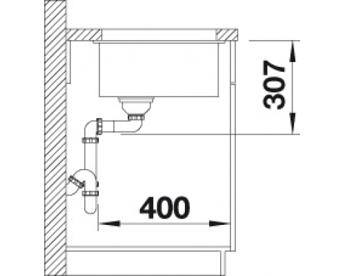 Кухонна мийка Blanco SUBLINE 500-U (527170) ніжний білий