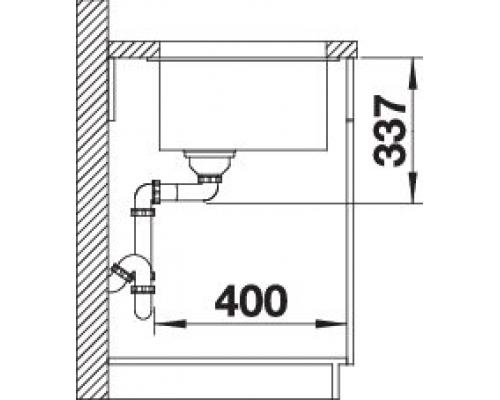 Кухонна мийка Blanco SUBLINE 800-U (527174) ніжний білий