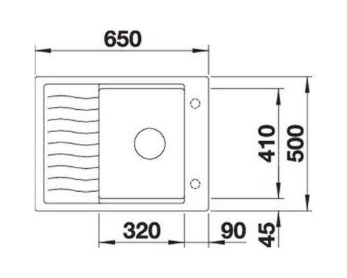 Кухонна мийка Blanco ELON 45S (527251) вулканічний сірий